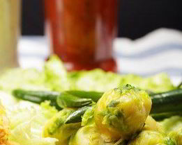 Бланшированная брюссельская капуста