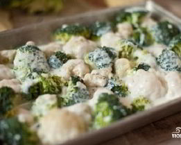 Брокколи в духовке с сыром
