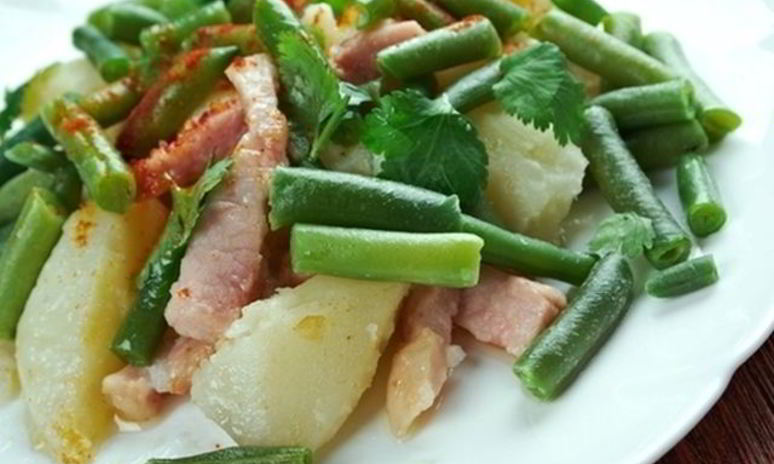 Рецепт фасоли с беконом