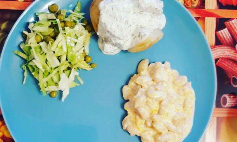 Рецепт фасоли в сливочно-сырном соусе