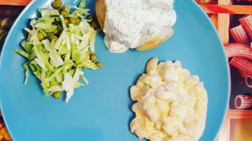 фасоль в сливочно-сырном соусе