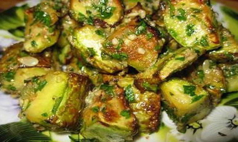 Рецепт кабачков с грецкими орехами