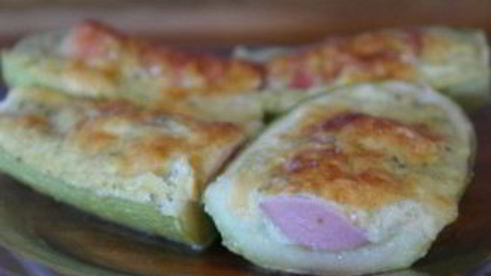 кабачки с сосисками