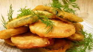 Кабачки в пивном кляре