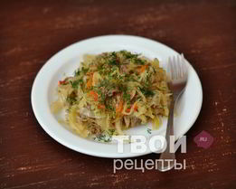 Капуста с фаршем в мультиварке