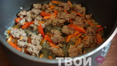 капуста с фаршем в мультиварке