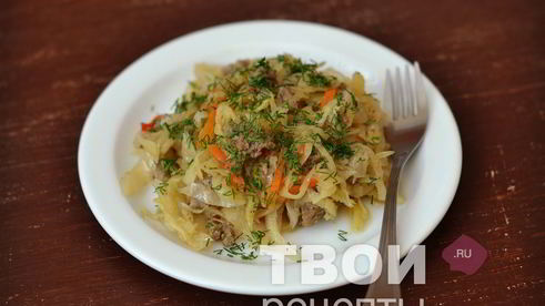 капуста с фаршем в мультиварке