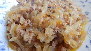 Капуста с мясным фаршем