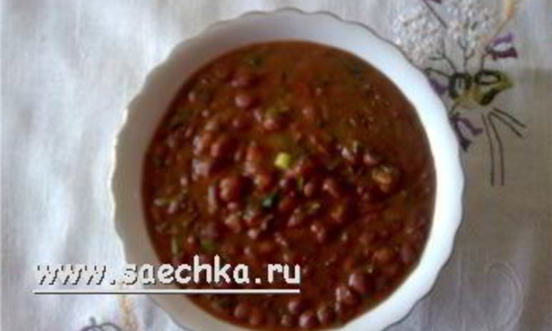 Рецепт лобио — фасоли в зернах в глиняном горшочке