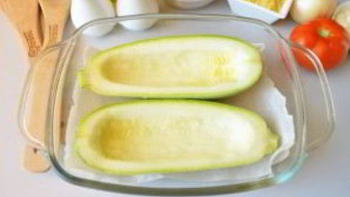 лодочки из кабачков с грибами в духовке