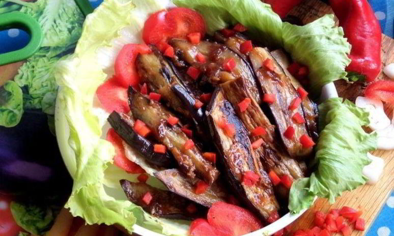 Рецепт острых баклажанов с имбирем