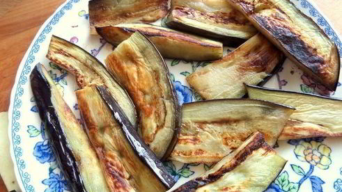 острые баклажаны с имбирем