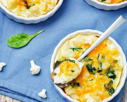 Цветная капуста под соусом бешамель