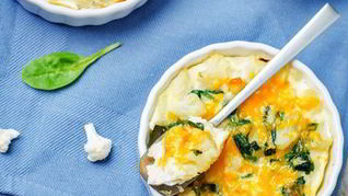 Цветная капуста под соусом бешамель