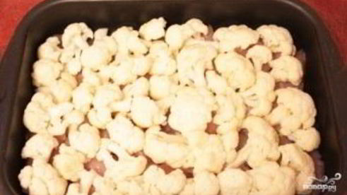 цветная капуста с куриным филе