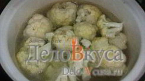 цветная капуста с оливковым маслом и чесноком