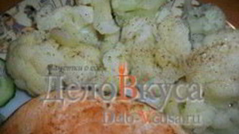 цветная капуста с оливковым маслом и чесноком