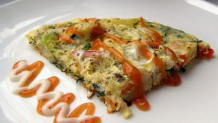 Цветная капуста с яйцом и сыром