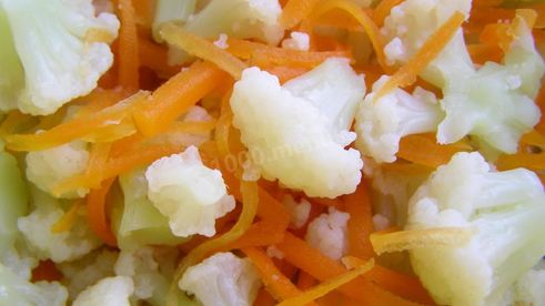 цветная капуста с яйцом и сыром