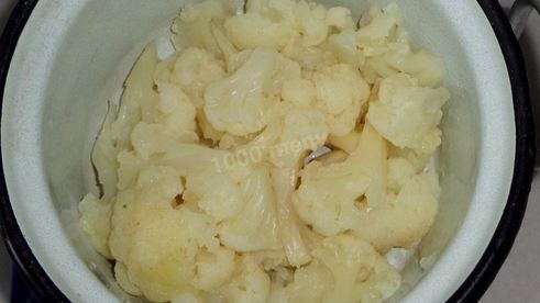 цветная капуста в духовке с яйцом