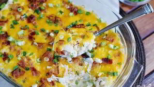 Цветная капуста, запеченная с сыром