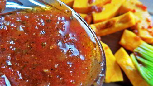 тыква, запеченная с беконом