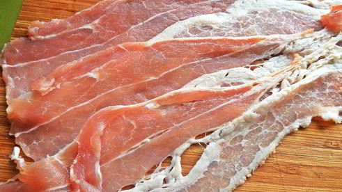 тыква, запеченная с беконом