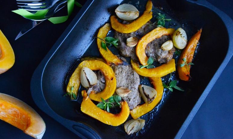 Рецепт тыквы запеченной с мясом