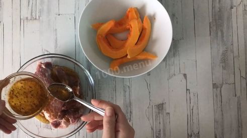 тыква запеченная с мясом