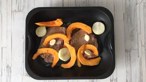 тыква запеченная с мясом