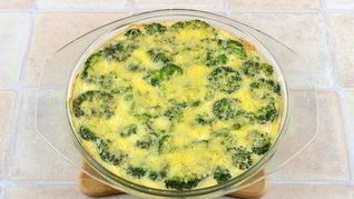 Запеченная брокколи со сливками