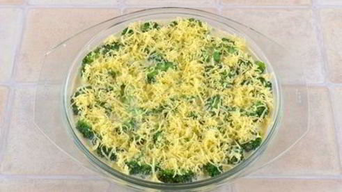 запеченная брокколи со сливками