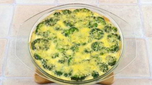 запеченная брокколи со сливками