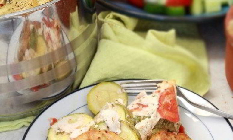 Рецепт запеченных кабачков с картофелем