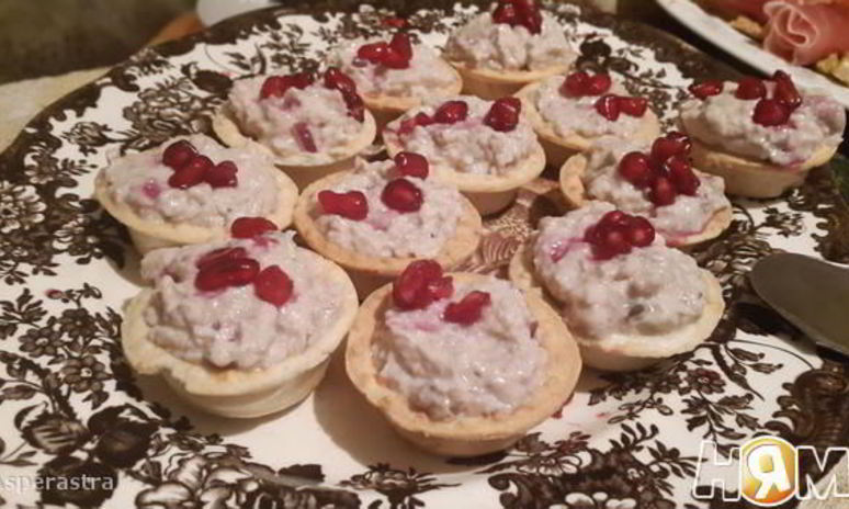 Рецепт корзиночек с печенью трески