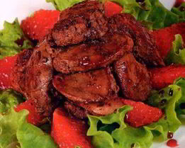 Куриная печень по-анжуйски