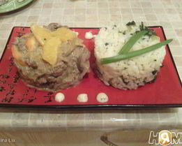 Куриная печень с апельсинами