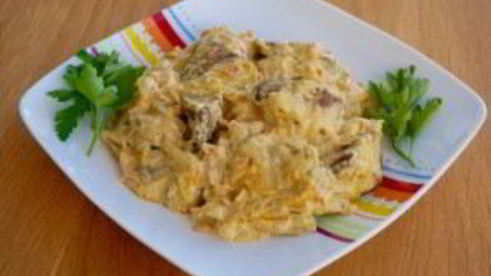 куриная печень с морковью