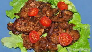 Куриная печень терияки