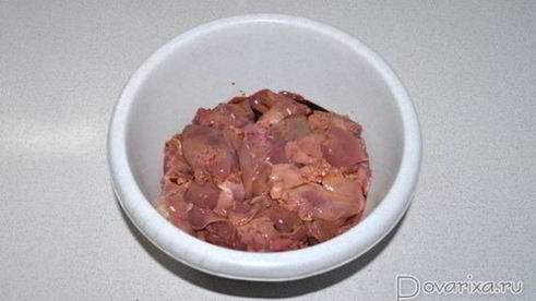 куриная печень терияки