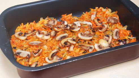 куриная печенка в омлете