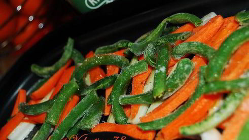 паровая печенка с пастой орзо