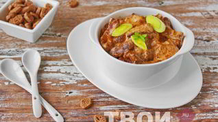 Печень говяжья в сметане