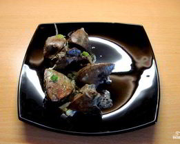 Печень индейки в сливках