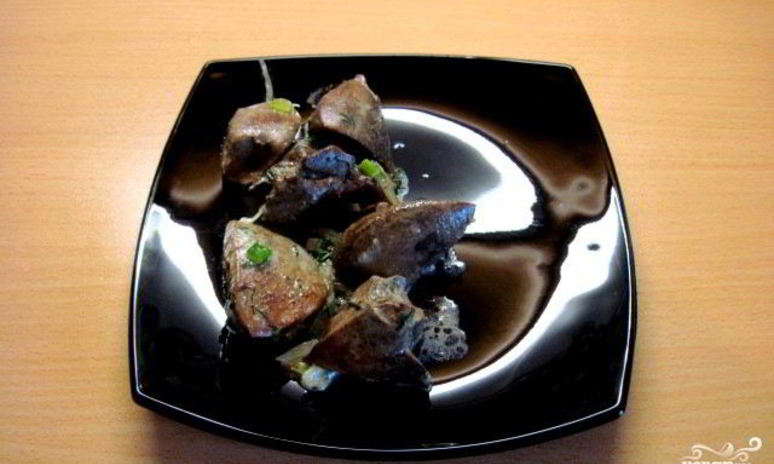 Рецепт печени индейки в сливках