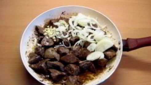 печень индейки в сливках