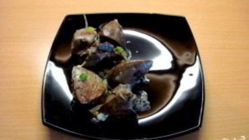 печень индейки в сливках