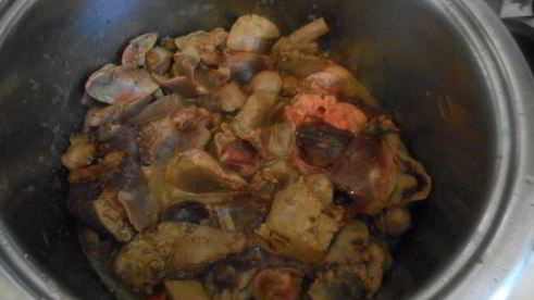 печень кролика в сливочном соусе