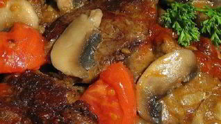 Печень куриная по-французски