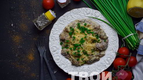 печень куриная в сливках